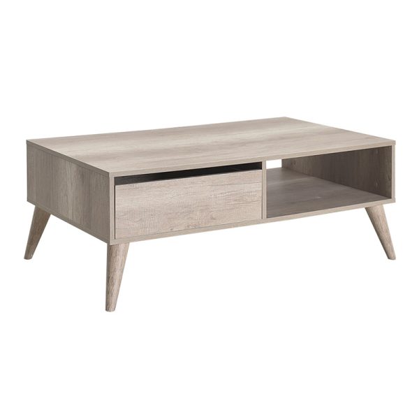 Τραπεζάκι σαλονιού Slide Megapap από μελαμίνη χρώμα tori 110x65x42εκ.