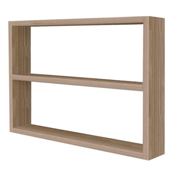 Ραφιέρα τοίχου Edgar Megapap από μελαμίνη χρώμα sonoma 60x20x40εκ.