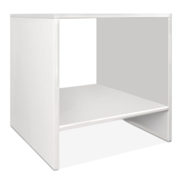 Κομοδίνο Pavia Megapap από μελαμίνη χρώμα λευκό 39x39x39εκ.