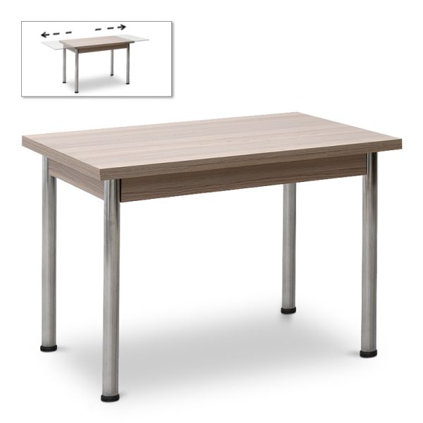 Τραπέζι Evans Megapap επεκτεινόμενο Mdf/μέταλλο χρώμα cordoba 109/168x69x76εκ.