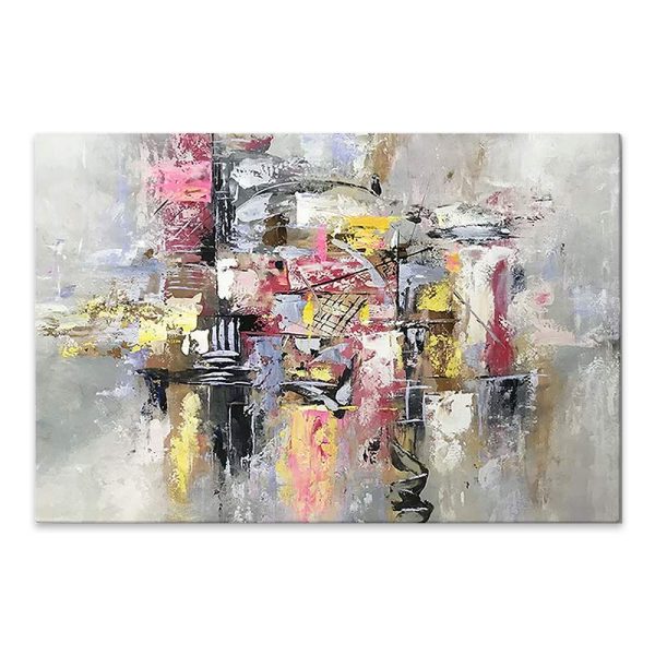 Πίνακας σε καμβά "Joyful" Megapap ψηφιακής εκτύπωσης 90x60x3εκ.