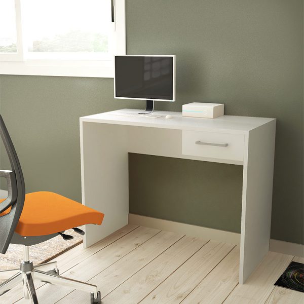 Γραφείο μελαμίνης Ravello Megapap χρώμα λευκό 90x45x74εκ.