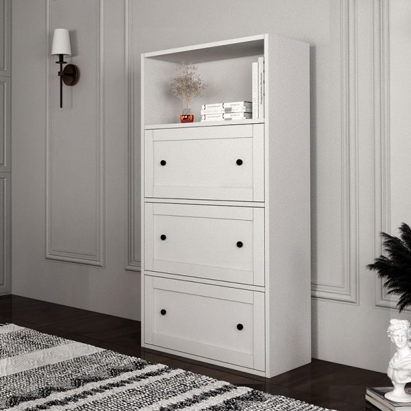 Ντουλάπι κουζίνας - μπάνιου Felix Megapap χρώμα λευκό 65,4x30x129εκ.