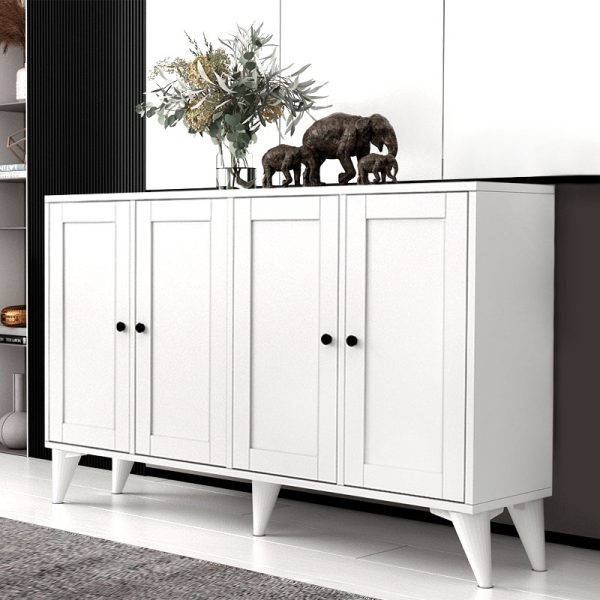 Μπουφές Felix Megapap χρώμα λευκό 129x30x80,4εκ.