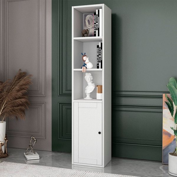 Βιβλιοθήκη Felix Megapap χρώμα λευκό 33,6x30x160,8εκ.