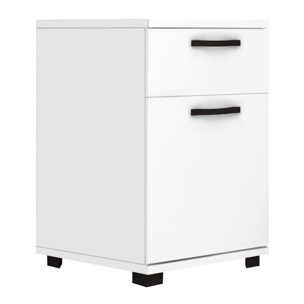Κομοδίνο - συρταριέρα γραφείου Veto Megapap χρώμα λευκό 40x39x57εκ.
