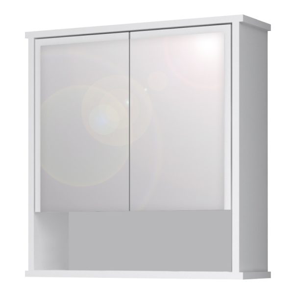 Καθρέπτης μπάνιου Delo Μegapap χρώμα λευκό 62x17,5x60εκ.