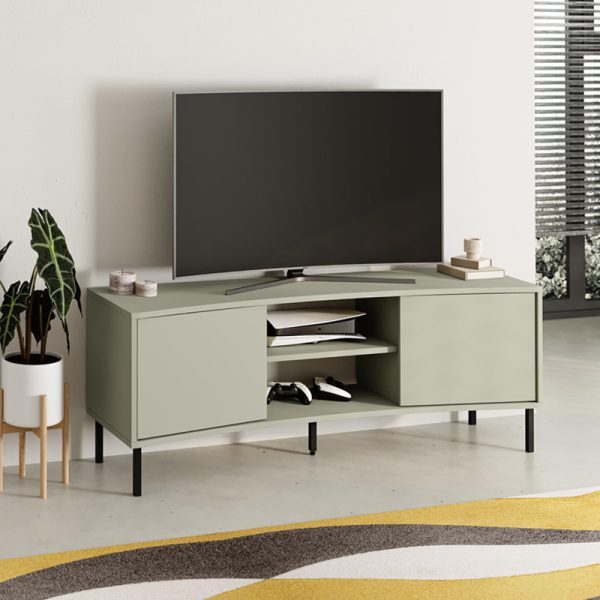 Έπιπλο τηλεόρασης Frem Megapap χρώμα ash green 150x40x55εκ.