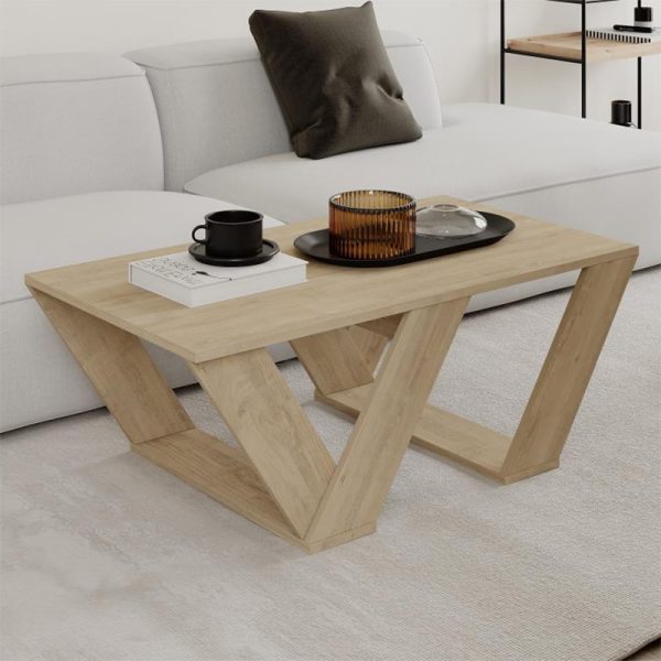 Τραπεζάκι σαλονιού Pipra Megapap χρώμα sapphire oak 110x60x40εκ.