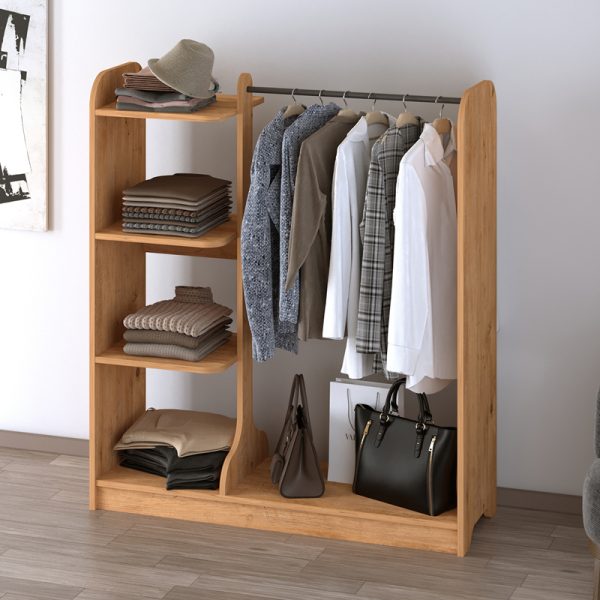 Έπιπλο εισόδου Rozesme Megapap χρώμα pine oak 120x40x135εκ.