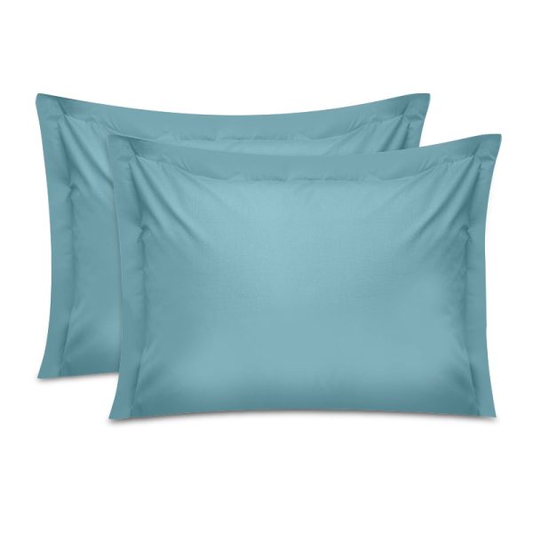 Μαξιλαροθήκες ύπνου Tonne Cotton Box Σετ 2 τμχ χρώμα μέντα 50x70+5εκ.