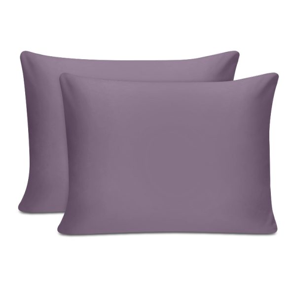 Μαξιλαροθήκες ύπνου Tonne Cotton Box Σετ 2 τμχ χρώμα dusty rose 50x80εκ.