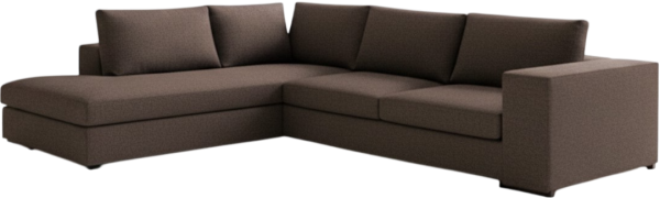 Γωνιακός καναπές Carla-Δεξιά-280φ 220β-Σοκολατί