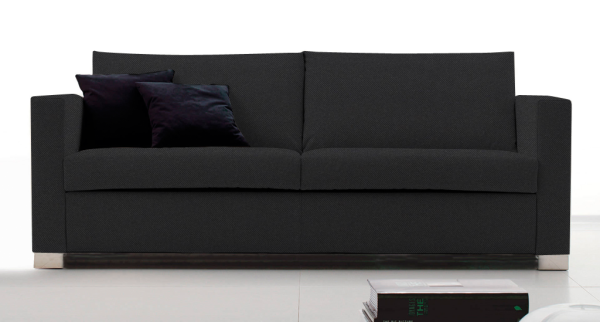 Καναπές Smart Τριθέσιος-185φ 90β εκ-Μαύρο
