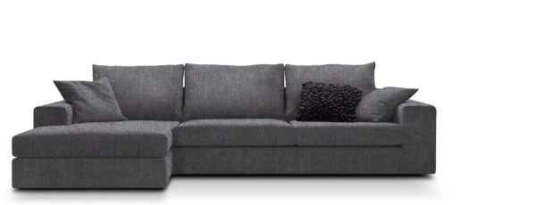 Γωνιακός καναπές Mission-Προσαρμόσιμη-230φ 145β εκ.-Γκρι