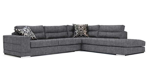 Γωνιακός καναπές Caza-Αριστερή-260φ 200β-Γκρι