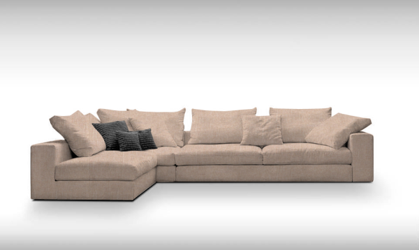 Γωνιακός καναπές Loft-Προσαρμόσιμη-295φ 165β εκ.-Μπεζ