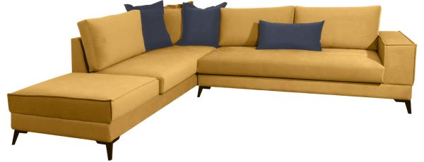 Γωνιακός καναπές Rosto-Moustardi-Δεξιά