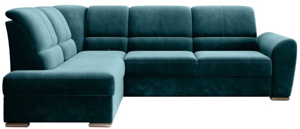 Γωνιακός καναπές Bisero-Petrol-Αριστερή