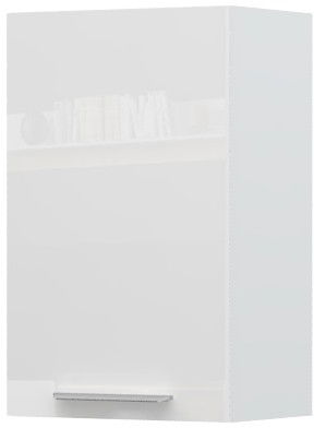 Ντουλάπι κρεμαστό Raval V7-45-1K-Λευκό - Λευκό γυαλιστερό
