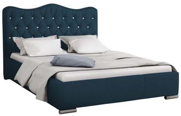 Επενδυμένο κρεβάτι Santorini-Mple-140 x 200