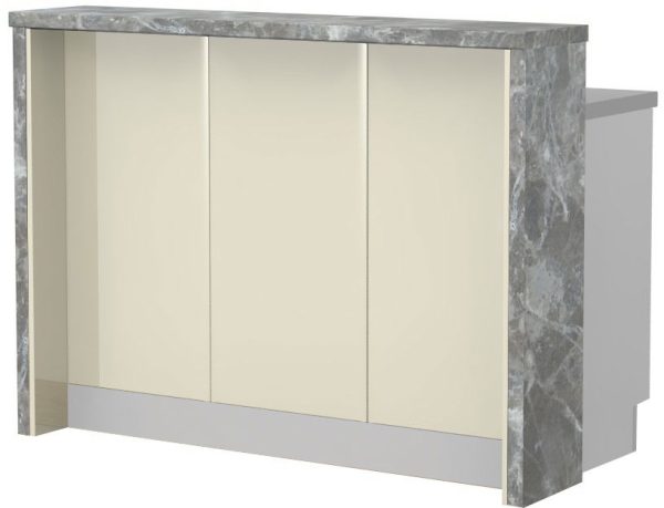 Πάγκος νησίδας Modena-Μήκος: 135 εκ.-Μπεζ-Siena Marble