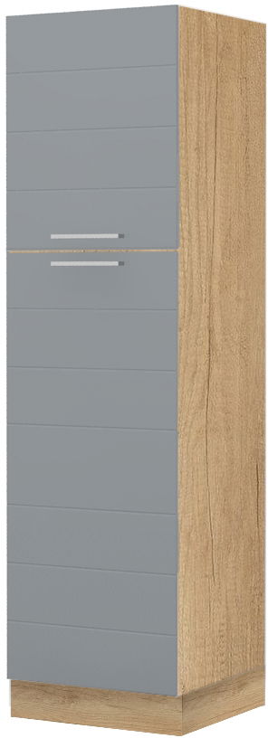 Επιδαπέδιο ντουλάπι ψηλό Hudson K21-60-2KF-Φυσικό - Λευκό