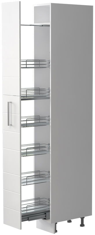 Επιδαπέδιο ντουλάπι ψηλό Hudson K23-30-1KZ-Λευκό γυαλιστερό