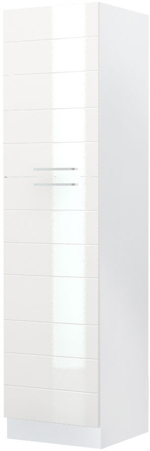 Επιδαπέδιο ντουλάπι ψηλό Hudson K23-60-1KF-Λευκό γυαλιστερό