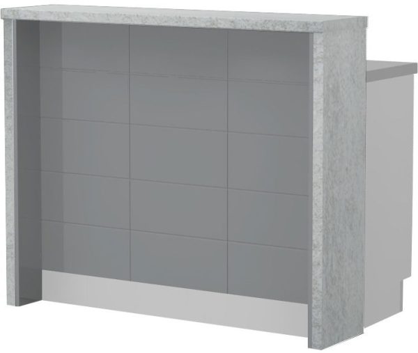 Πάγκος νησίδας Hudson-Μήκος: 120 εκ.-Γκρι-Chromix Silver