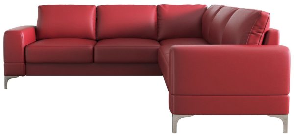 Γωνιακός καναπές Radial Max LTHR-Kokkino-Δεξιά