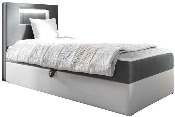 Επενδυμένο κρεβάτι Junior Gold I-Gkri-100 x 200-Aristera