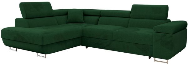 Γωνιακός Καναπές Torezio-Prasino-Αριστερή