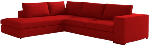 Γωνιακός καναπές Carla-Δεξιά-260φ 200β-Κόκκινο
