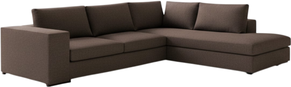 Γωνιακός καναπές Carla-Αριστερή-260φ 200β-Σοκολατί
